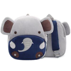 Cute Animal Plush Backpack for Toddlers Kids Gift Bag ( elephant )